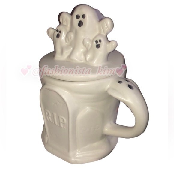 Ghost RIP mug with topper new with tags - Picture 2 of 15
